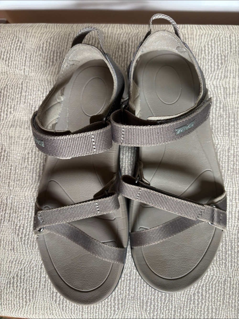 Teva Verra Sport Taupe Adjustable Strap Sandals Size 6 - Picture 8 of 8
